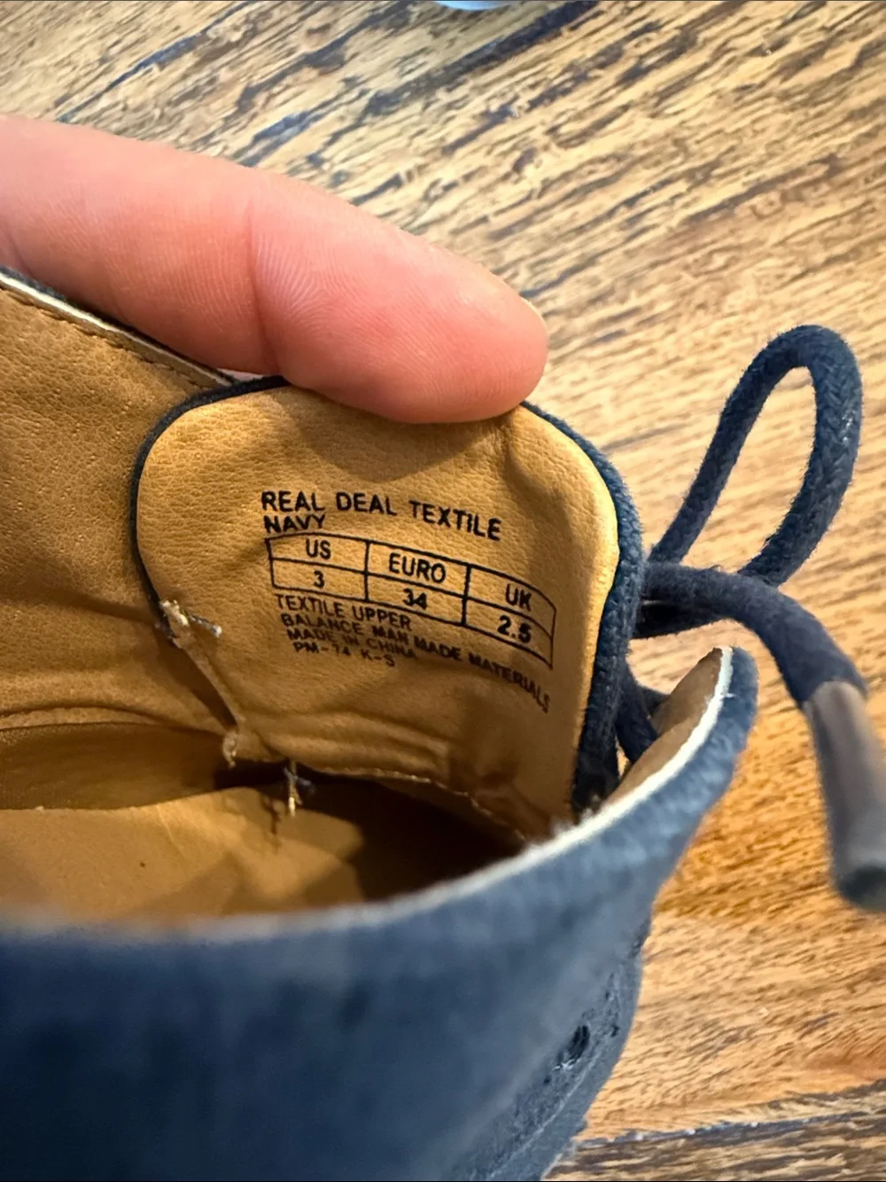 Kenneth Cole Kids Blue Canvas Dress Shoes